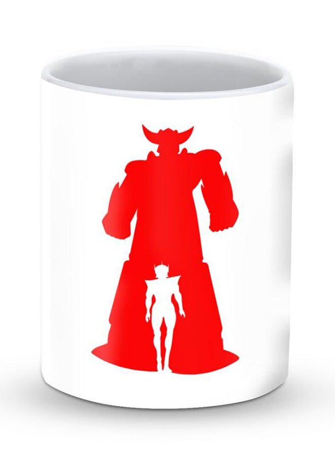 Stylizedd Premium Grendizer Designer Mug White/Red  - Image 1