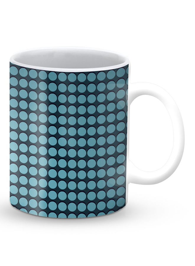 Stylizedd Premium Blue Dots Designer Mug Blue/Black - Image 2