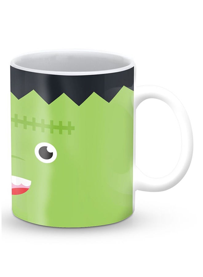 ستايلايزد قدح قهوة فاخر بتصميم فرانكي اللطيف أخضر/أسود - Image 2