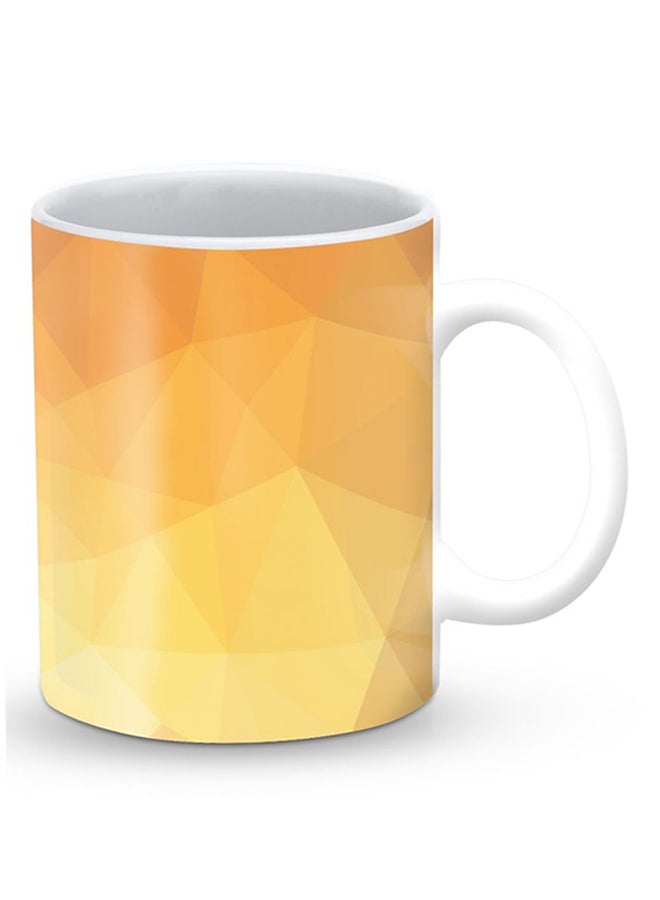 Stylizedd Premium Gold Bar Designer Mug Brown/Yellow - Image 2
