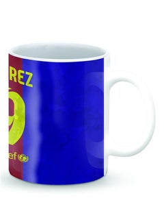 Stylizedd Premium Suarez Barca Jersey Designer Mug Blue/Green/Red 325ml  - Image 2