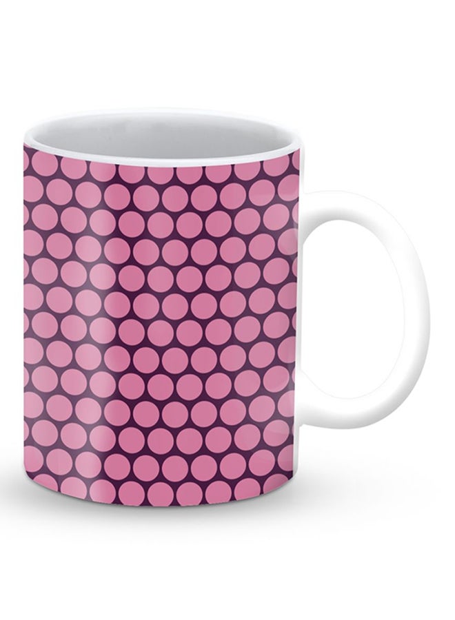 Stylizedd Premium Purple Honeycombs Designer Mug Purple/Black - Image 2
