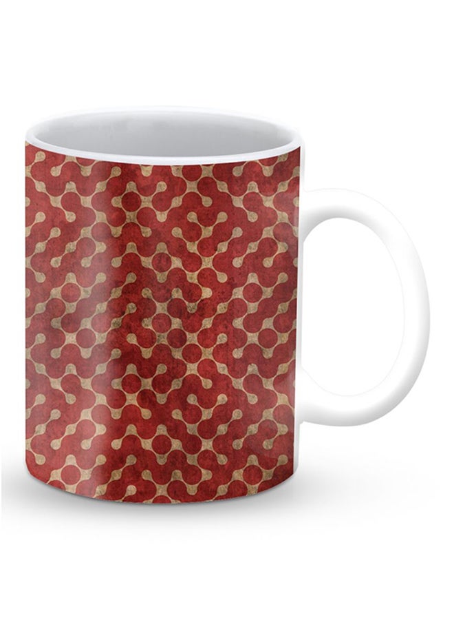 Stylizedd Premium Connect The Dots Designer Mug Red/Yellow - Image 2