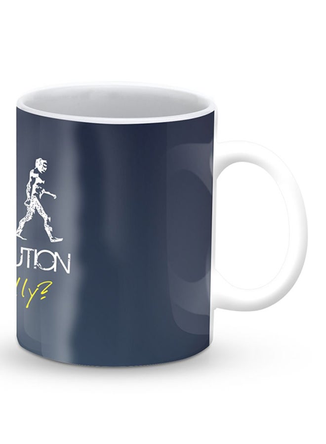 Stylizedd Premium Evolution Designer Mug Grey/White - Image 2