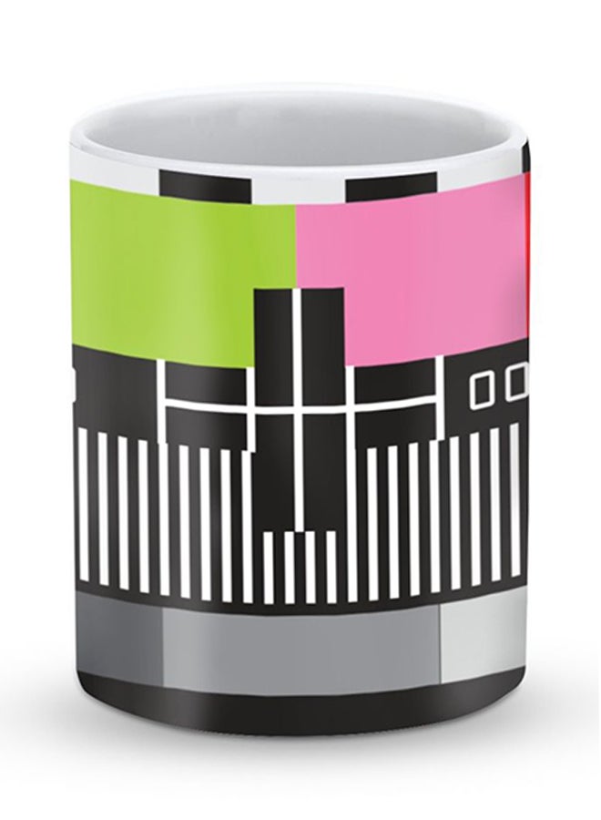 ستايلايزد قدح قهوة فاخر بعبارة لا إشارة للتلفاز متعدد الألوان - Image 1