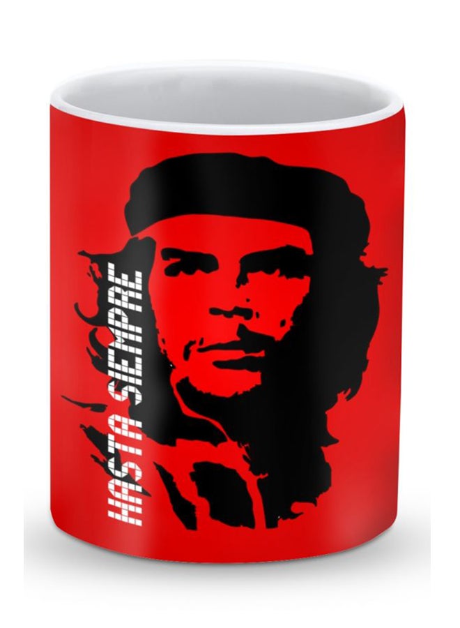 Stylizedd Premium Hasta Sempre Designer Mug Red/Black/White - Image 1