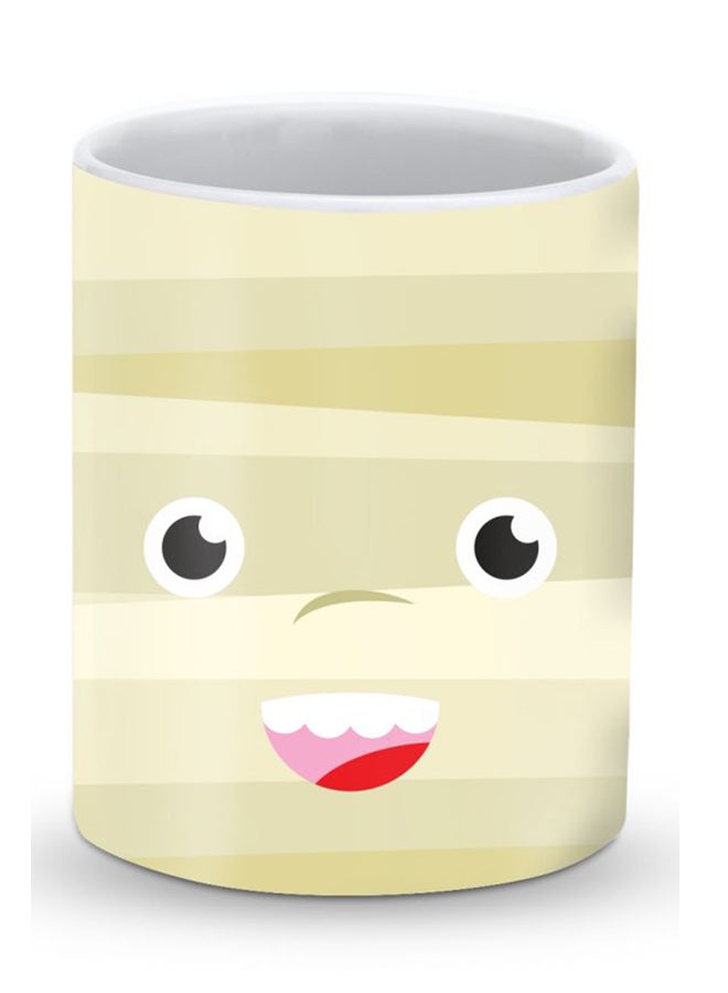 Stylizedd Premium Cute Mummy Designer Mug Beige/White  - Image 1