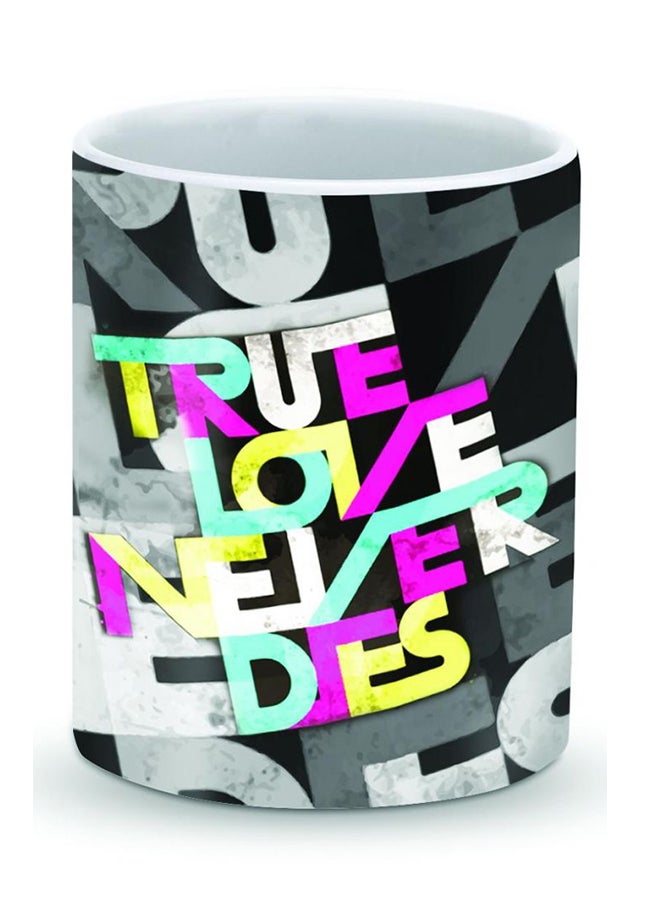 Stylizedd Premium True Love Never Dies Designer Mug Multicolour - Image 1