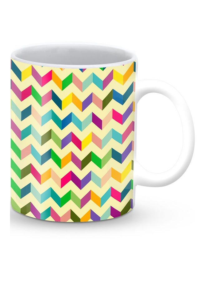 Stylizedd Premium Happy Chevy Designer Mug Yellow/Pink/Green - Image 2