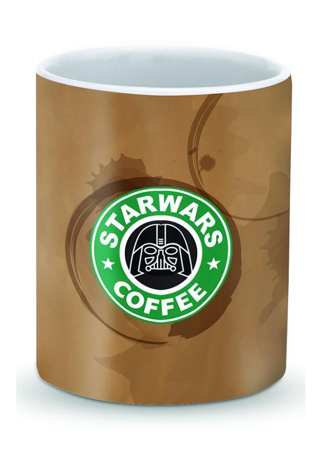 Stylizedd Premium Starwars Coffee Designer Mug Beige/Green  - Image 1