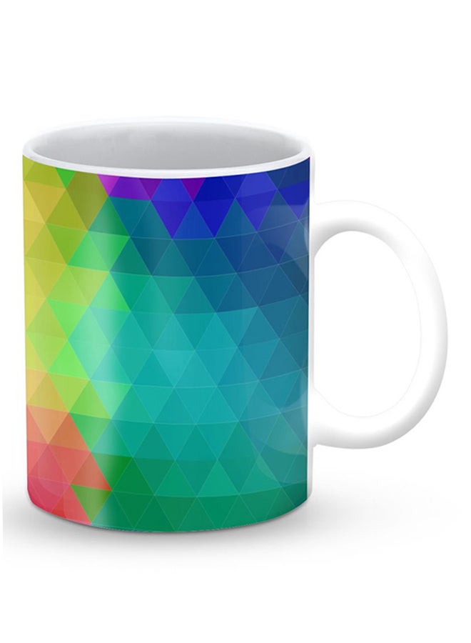 ستايلايزد قدح قهوة فاخر بتصميم المنشور الاستوائي متعدد الألوان - Image 2