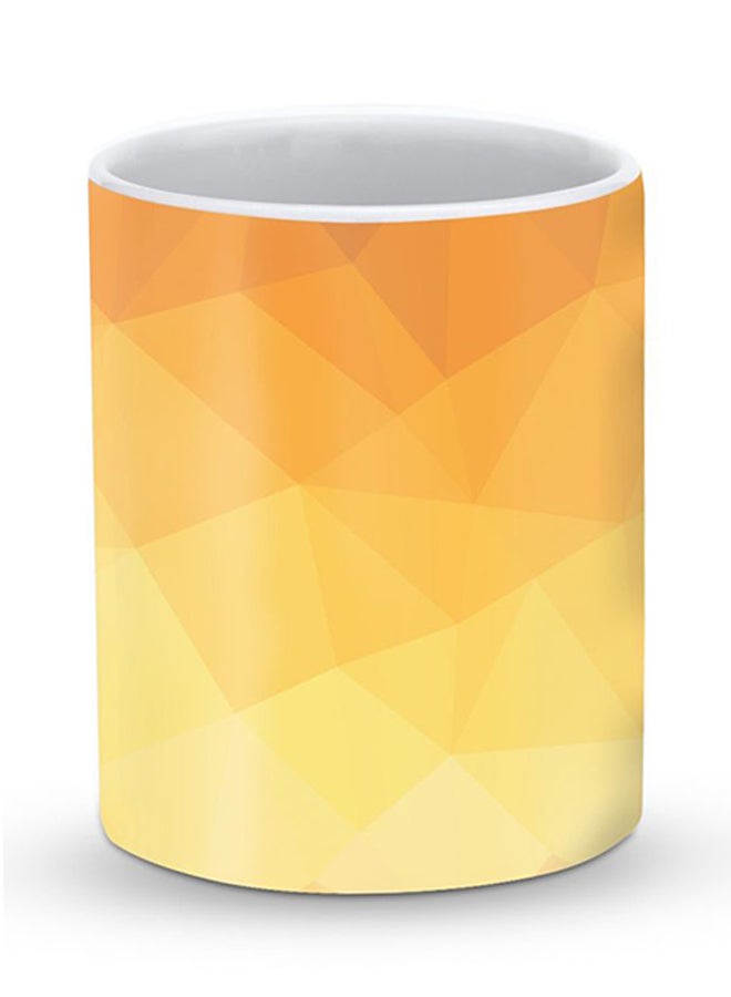 Stylizedd Premium Gold Bar Designer Mug Brown/Yellow - Image 1