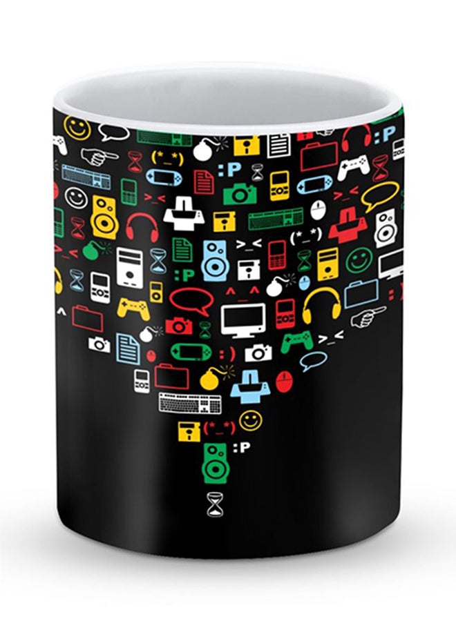 Stylizedd Premium Convergence Designer Mug Black - Image 1