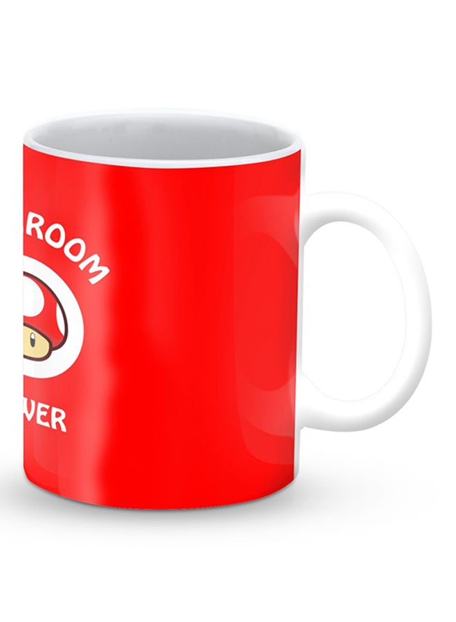 ستايلايزد قدح قهوة فاخر بتصميم قوة الفطر - ماشروم باور أحمر - Image 2