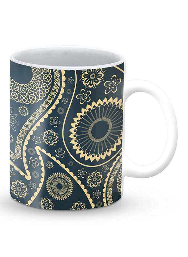 Stylizedd Premium Indian Nights Designer Mug Blue/Beige - Image 2