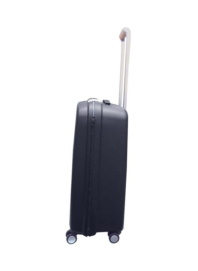 HIGHFLYER - Unbreakable Hardside 3 Piece Luggage Trolley Set Black - Image 1