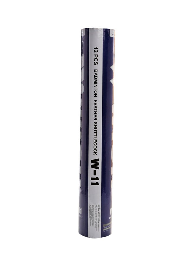 Wish Pack of 12 Badminton Feather Shuttlecock - Image 4