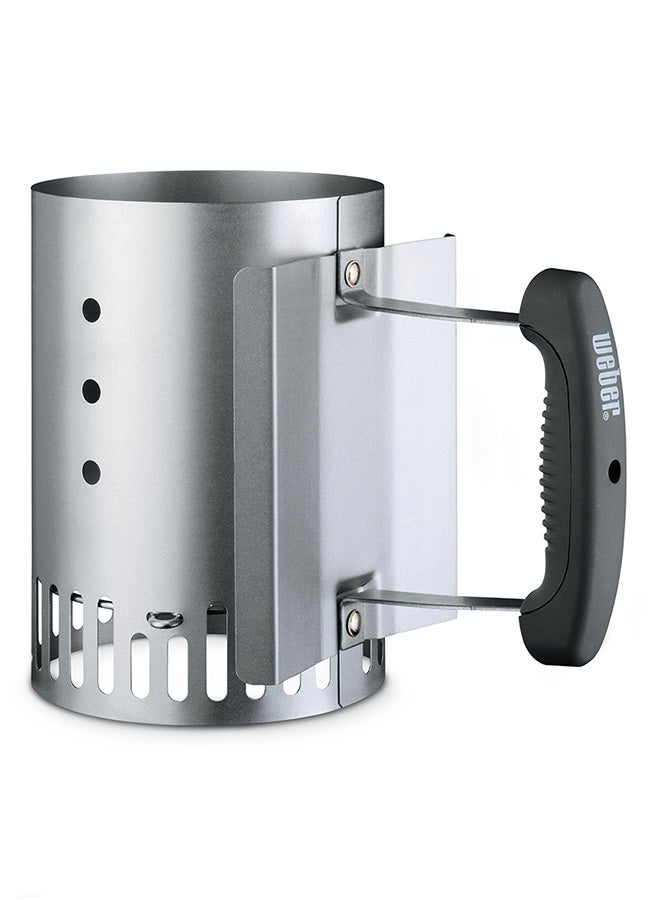 ويبر مشعل مضغوط سريع الاشتعال للمدخنة فضي 5.75x10.5x8بوصة - Image 1