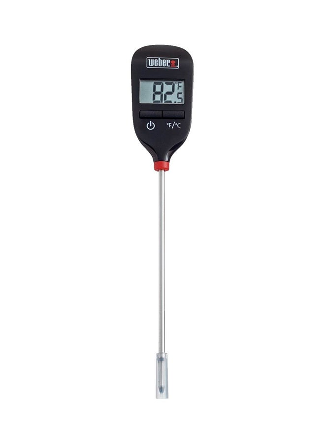 Weber Instant Read Grill Thermometer Black/Silver 6.5x2x0.75inch  - Image 1
