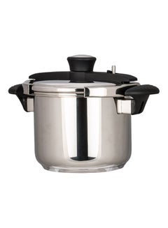 Meyer Corporation Stainless Steel Durable & Elagant Look, Dishwasher Safe Large handles, for secure handling gas compatiblePressure Cooker With Clipon Lid Stainless Steel 6Liters  - Image 2