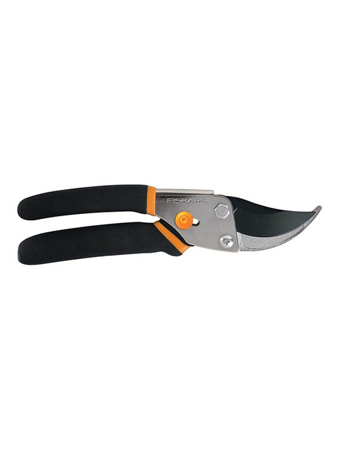 Fiskars Trad Bypass Pruner Silver/Black/Orange 4x1x10.8inch - Image 1