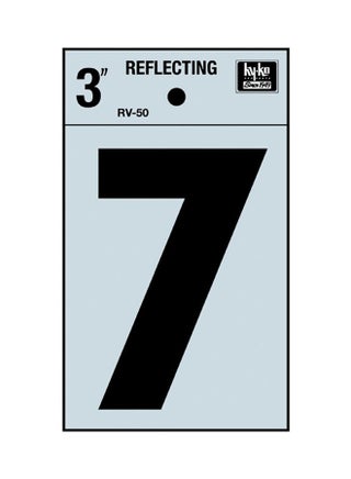 Reflective Number 7 Black 3inch - v1511973543/N11568628A_1