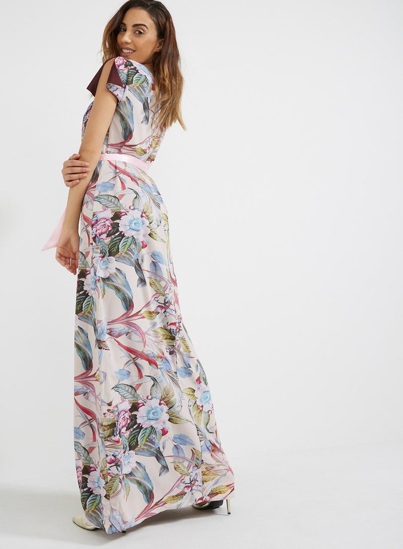Seden Floral Print Maxi Dress Pink - Image 2