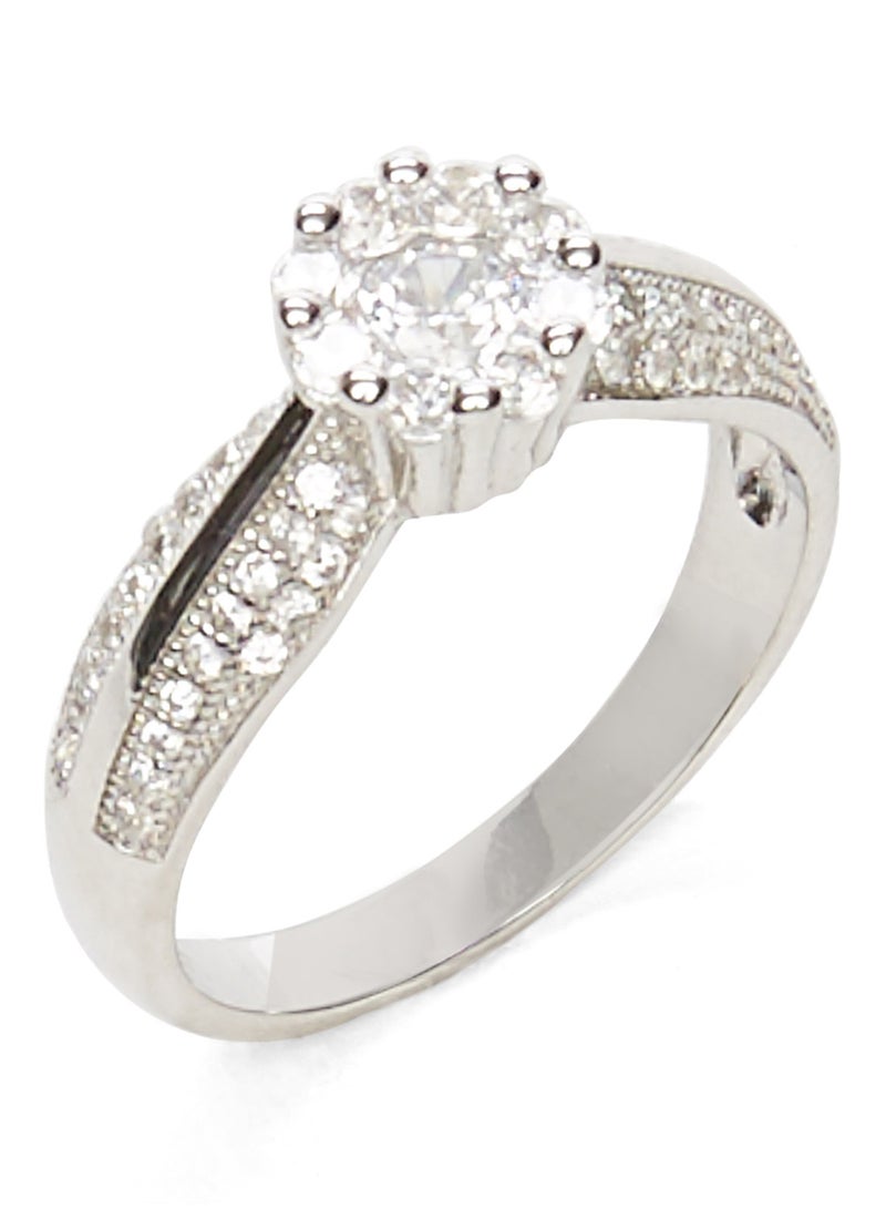 AK Jewels - 925 Sterling Silver Flower Ring - Image 1