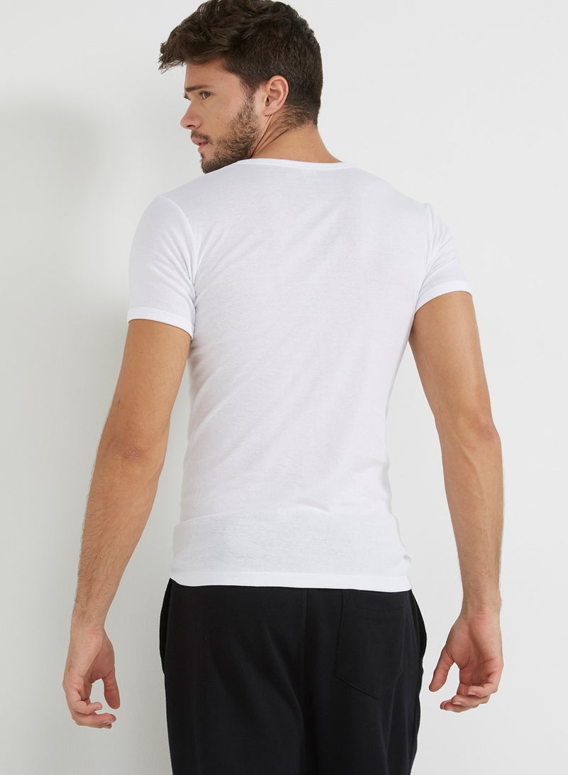 BYC Round Neck Inner T-Shirt White  - Image 2