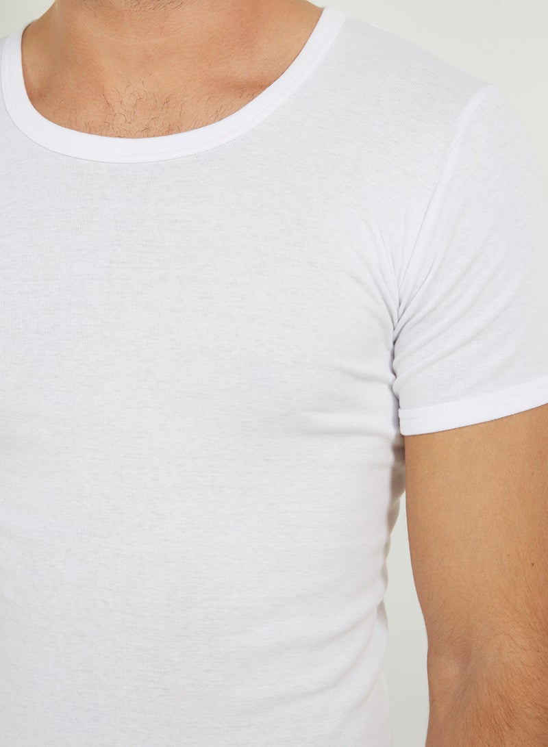 BYC Round Neck Inner T-Shirt White  - Image 4