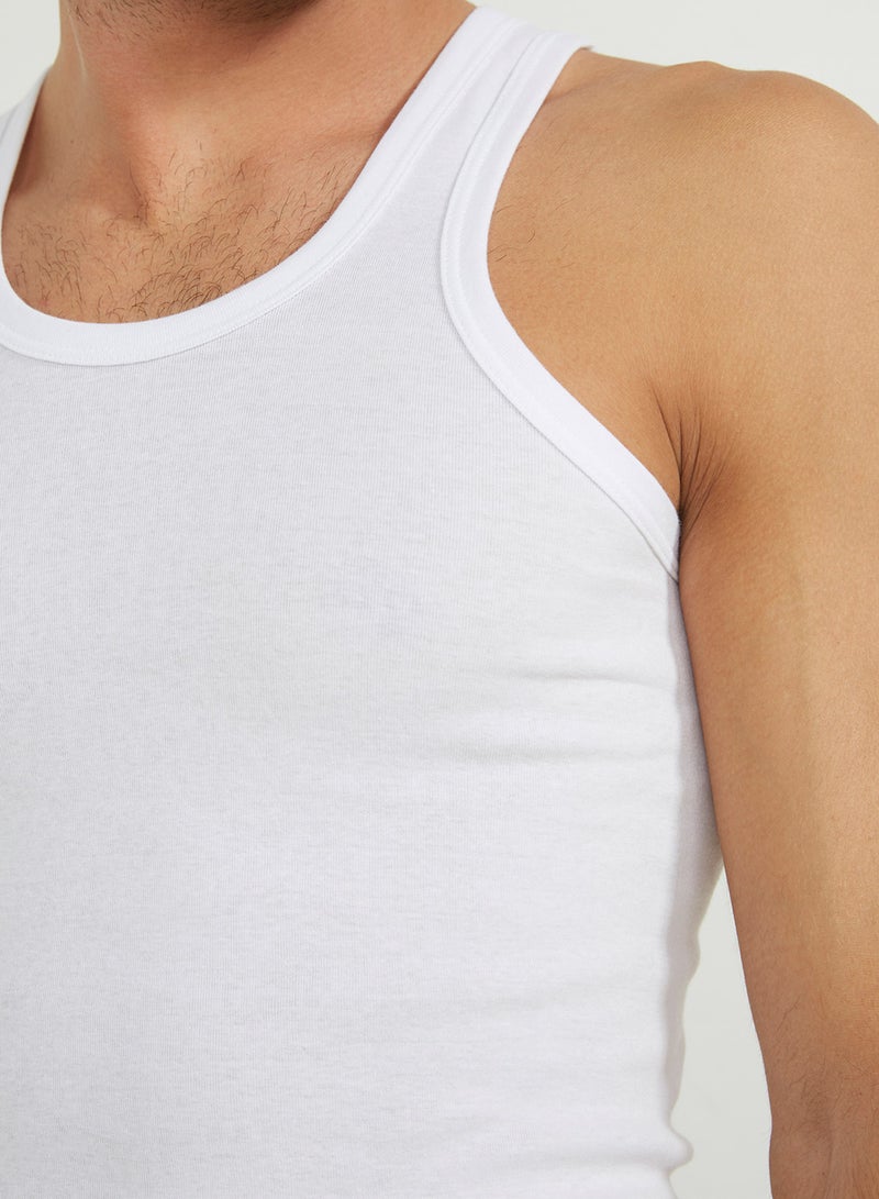 BYC Classic Crew Vest White  - Image 4