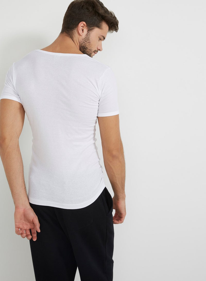 BYC - U Neck Inner T-Shirt White - Image 1