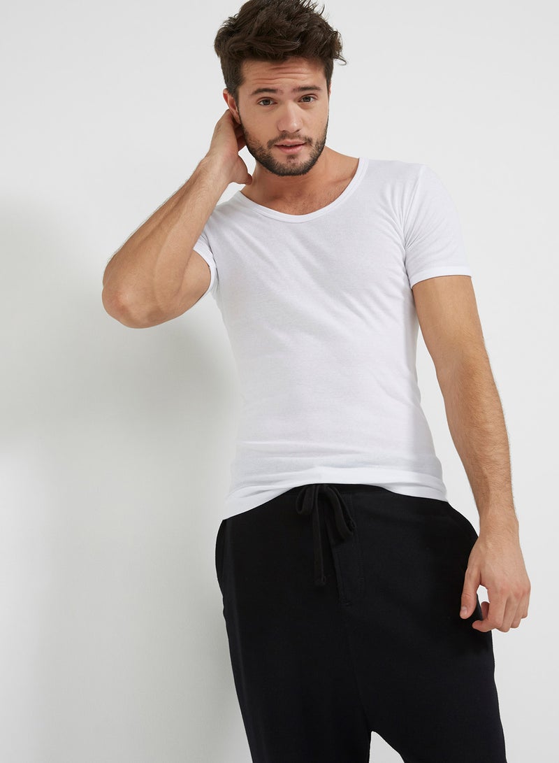 BYC - U Neck Inner T-Shirt White - Image 1
