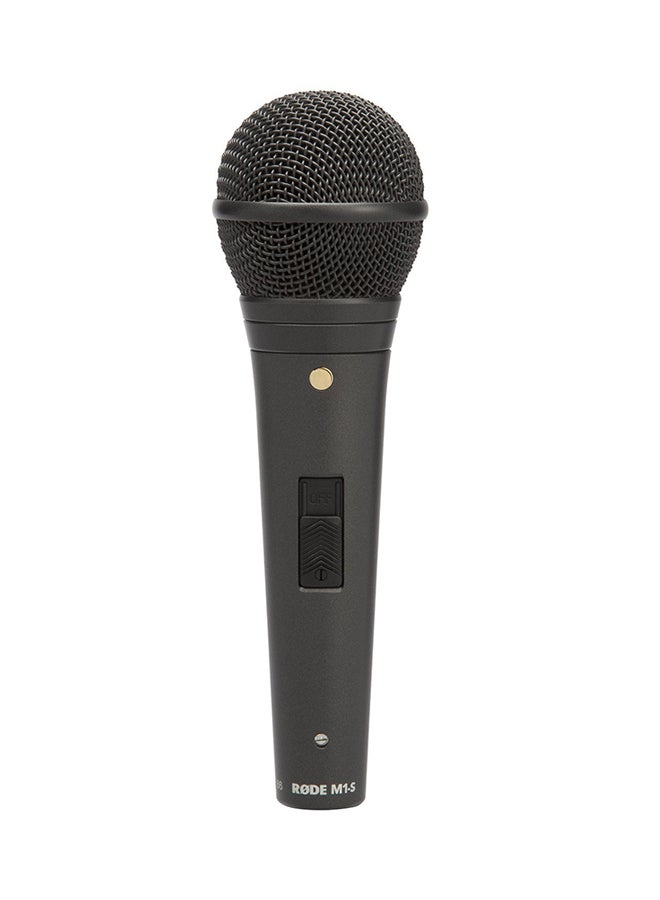 RODE - Live Performance Dynamic Microphone With Lockable Switch M1-S Black - Image 1