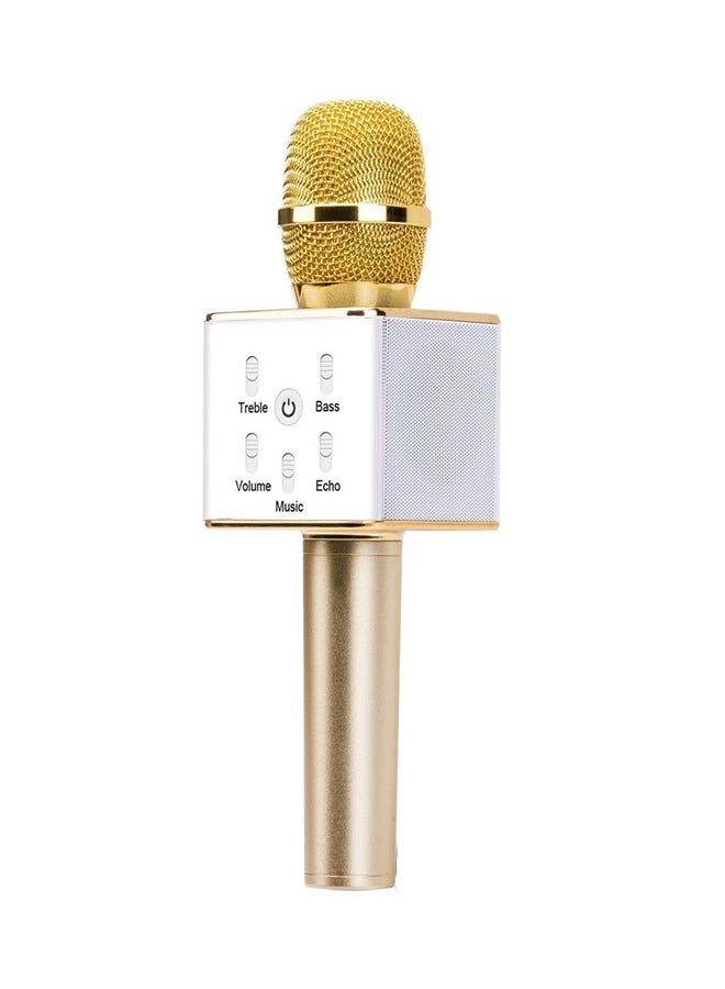 Q7 Wireless Karaoke Microphone Gold/White/Silver - Image 1