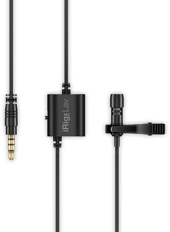 IK Multimedia - Pack Of 2 iRig Mic Lav 2 Pack - Lavalier Condenser Microphone for iOS and Android Black - Image 1