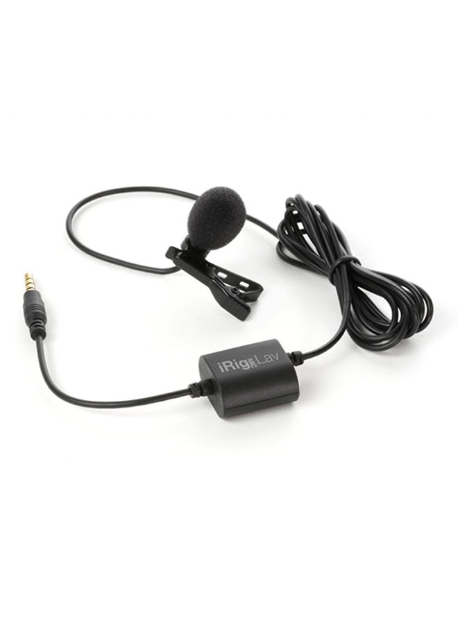 IK Multimedia - Pack Of 2 iRig Mic Lav 2 Pack - Lavalier Condenser Microphone for iOS and Android Black - Image 1