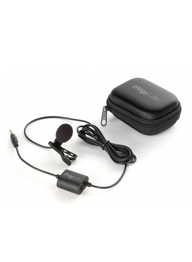 IK Multimedia - Pack Of 2 iRig Mic Lav 2 Pack - Lavalier Condenser Microphone for iOS and Android Black - Image 1