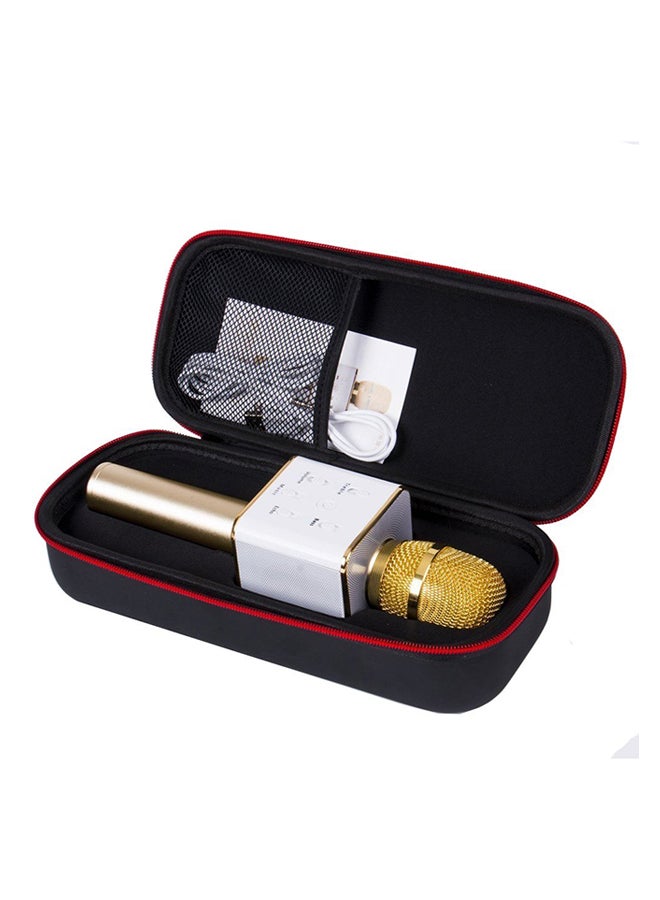 Q7 Wireless Karaoke Microphone Gold/White  - Image 2