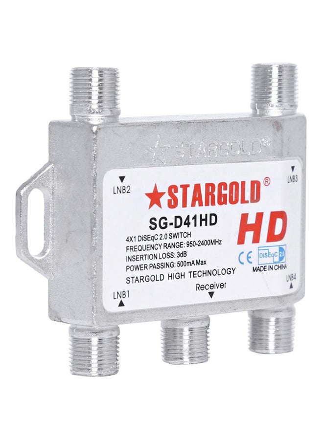 Stargold 4-In-1 2.0 Switch DiSEqC Silver  - Image 3