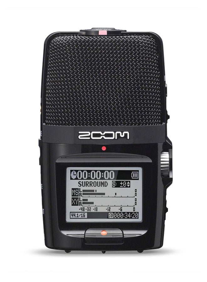 زوم مسجّل صوتي رقمي محمول أسود - Image 1