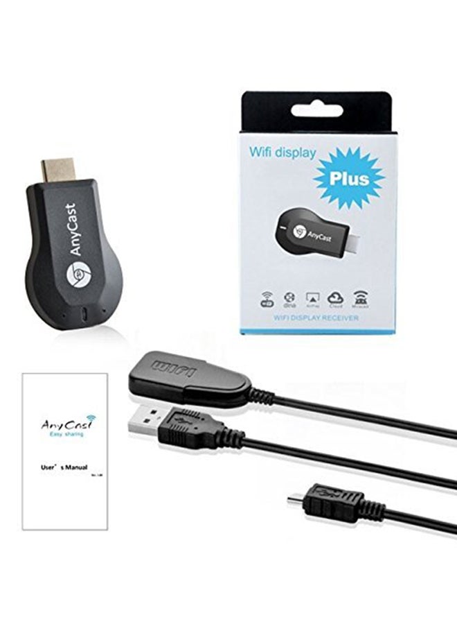 AnyCast - Miracast Airplay Wi-Fi Display Dongle M2 Plus Black - Image 1
