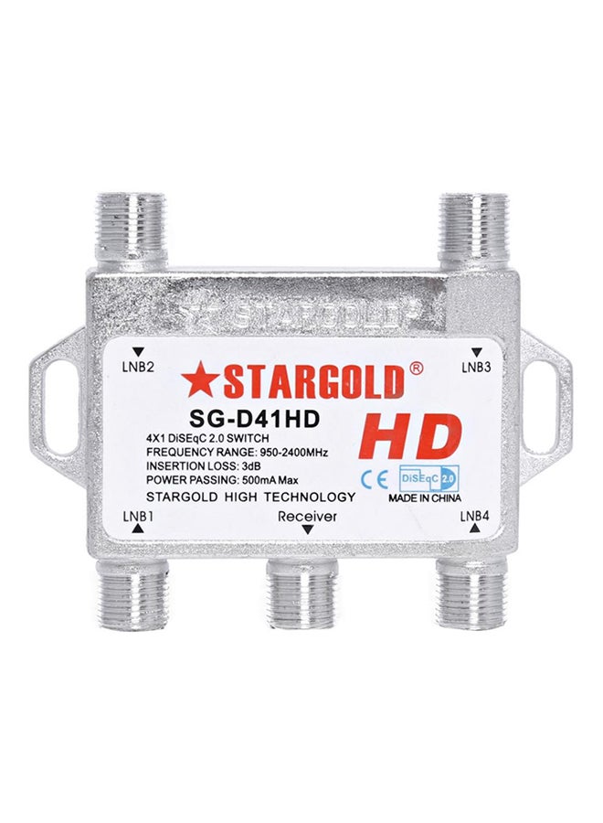Stargold 4-In-1 2.0 Switch DiSEqC Silver  - Image 1