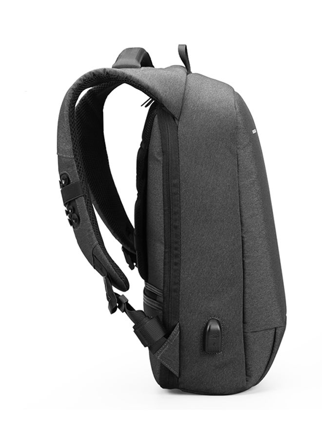 kingsons Smart Backpack With USB Port For 15.6-Inch Laptops Grey  - Image 3