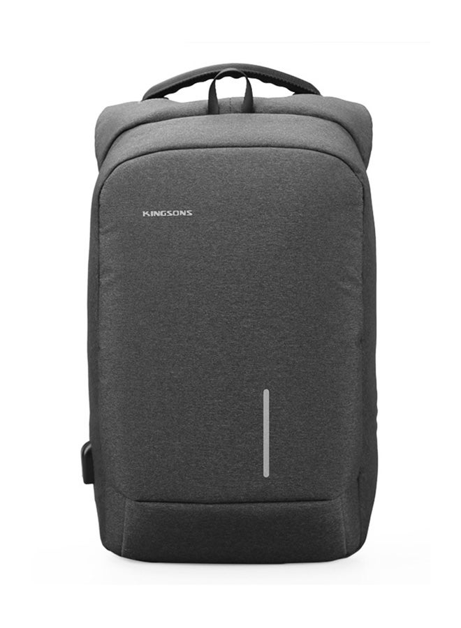 kingsons Smart Backpack With USB Port For 15.6-Inch Laptops Grey  - Image 1