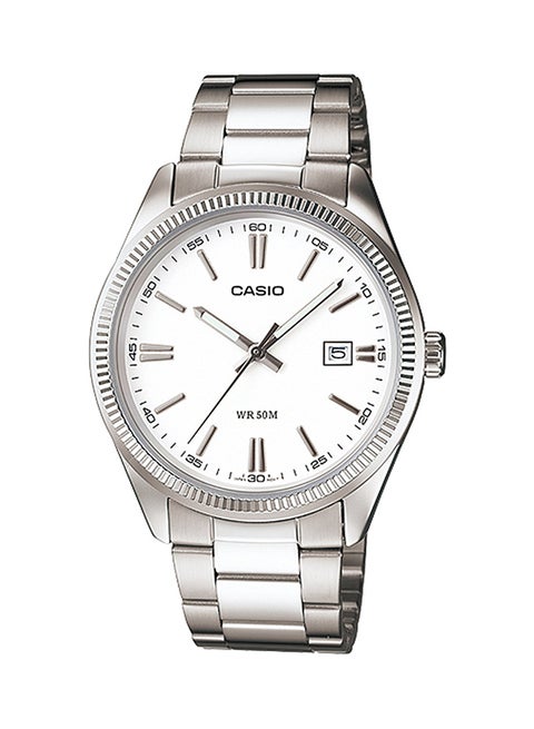 Men's Water Resistant Analog Watch MTP-1302D-7A1 - 38 mm - Silver