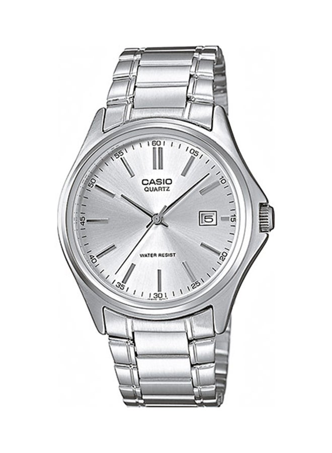 CASIO Men's Water Resistant Analog Watch MTP-1183A-7A - 39 mm - Silver - Image 1