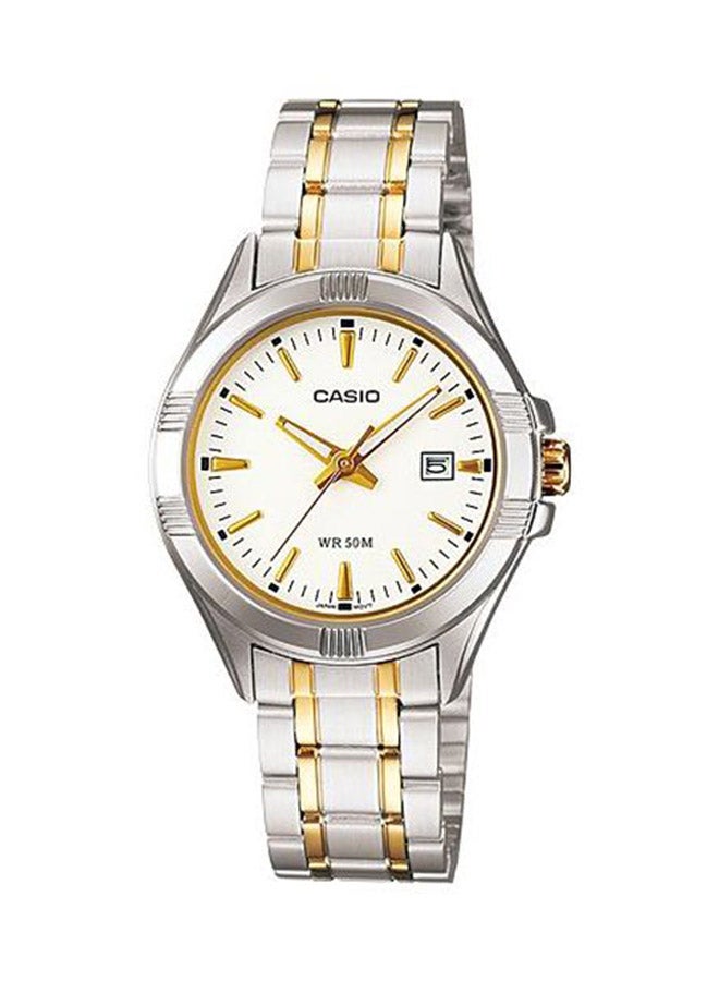 كاسيو ساعة عقارب إنتايسر مقاومة للماء طراز Ltp-1308SG-7A للنساء - Image 1