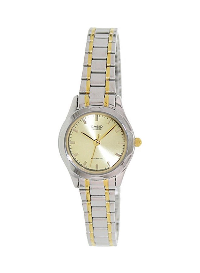 CASIO Women's Water Resistant Analog Watch LTP-1275SG-9A - 26 mm - Silver/Gold - Image 1