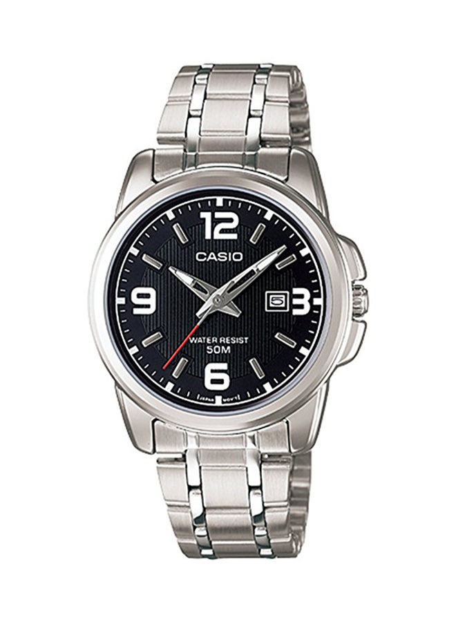 CASIO Men's Water Resistant Analog Watch LTP-1314D-1A - 33 mm - Silver - Image 1